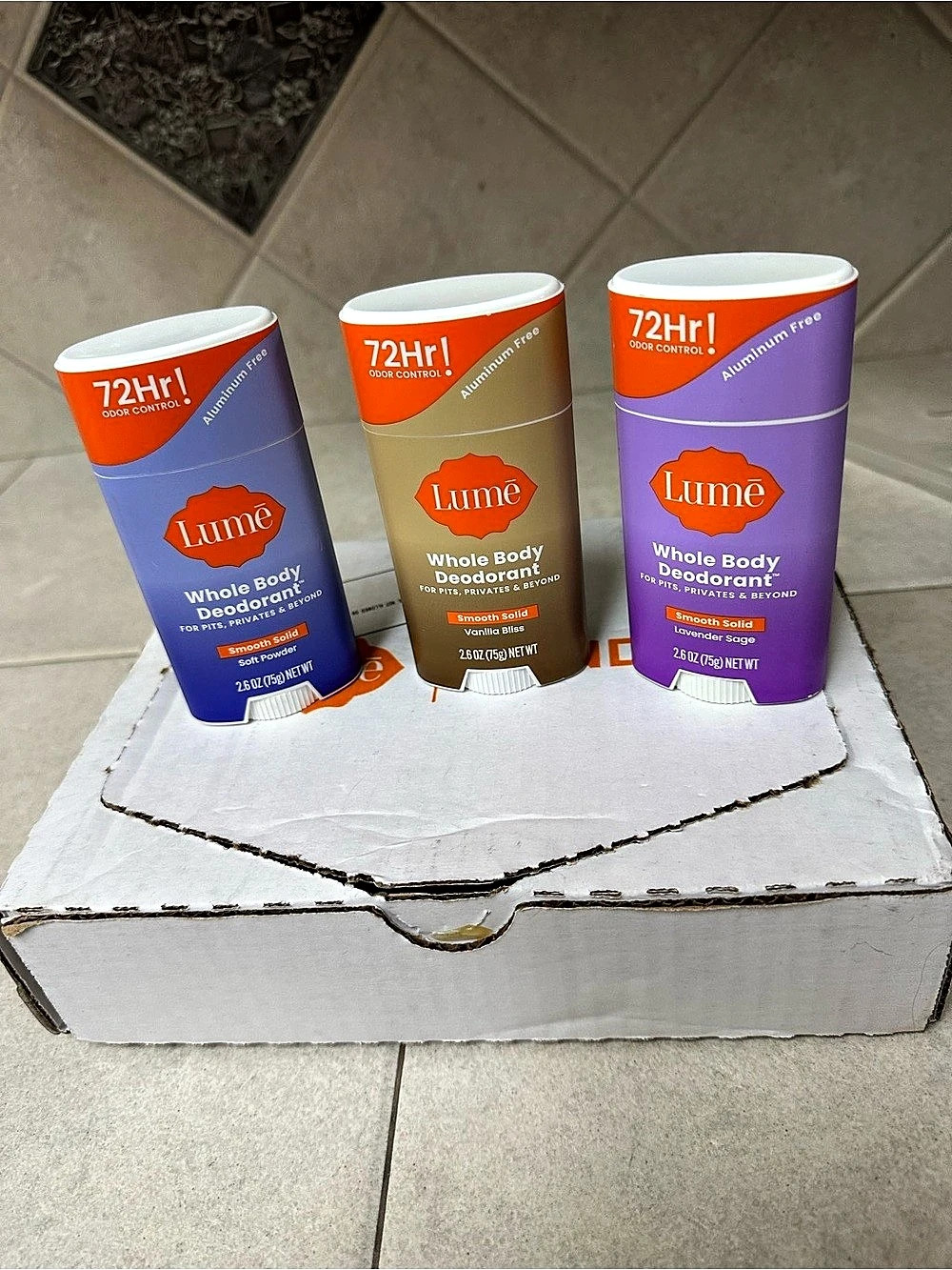 Lume Whole Body Deodorant 3-Piece Set